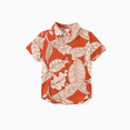 thumbnail image 3 of PatPat Family Matching Outfits Coral Leaf Print Halter Dress or Short-sleeve Shirt Set Summer Vacation Collection, 3 of 5