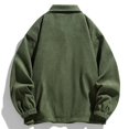 thumbnail image 3 of RXIRUCGD Manteau à Capuche Décontracté pour Homme, Coupe Ample, Uni, à Manches Longues, Sans Capuche, Manteaux Décontractés, Vert Armée, Taille : M, 3 of 6