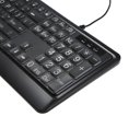 thumbnail image 4 of Graflsoa Clavier Multimédia USB Adapté aux Personnes Âgées avec Rétroéclairage Réglable, Grandes Touches pour une Tape Facile, Compatible avec Plusieurs Systèmes Windows, 4 of 6