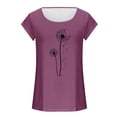 thumbnail image 4 of Birdeem Womens Cap Sleeve Tops Summer Tank Top Casual Basic Tees Shirts Loose Blouses, 4 of 12