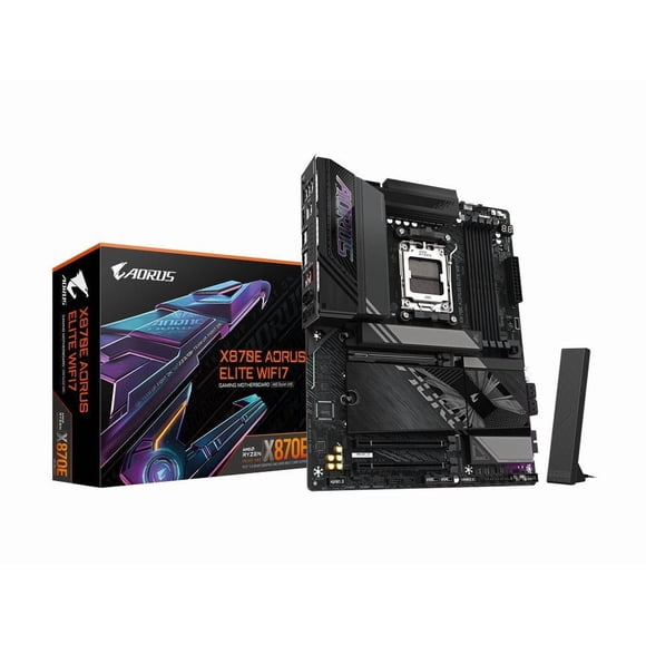 Aorus Ultra Durable X870E Aorus ELITE WIFI7 Carte Mère de Bureau de Jeu - Chipset AMD X870E - Socket AM5 - ATX (x870eaoruselitewifi7)