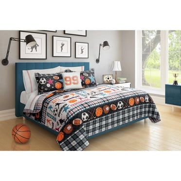 Safdie & Co. Courtepointe 3PC Ens DQ All Star Noir