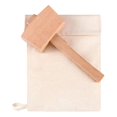 thumbnail image 1 of 2 Pcs Bag Canvas Ice Bag Reusable Canvas Bag Wood Hammer Mallet For Bartender Bar Accessory, 1 of 5