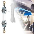 thumbnail image 2 of Abbracc Rope Pulley Hoist for Heavy Lifting Block and Tackle Pulley System 20 m Rope, 2 of 9