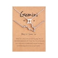 thumbnail image 1 of XZNGL Twelve Constellation Necklace Diamond Bracelet + Necklace Set Constellation Card Set, 1 of 9