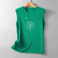 thumbnail image 4 of Besolor Débardeurs pour Femmes 2024 T-Shirts Sans Manches Imprimés Tendance Col Rond Tunique d'Été Décontractée, 4 of 5