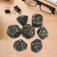 thumbnail image 3 of 7x Copper Multi Sides ,Party Favor Games,Polyhedral Set D RPG RPG Leisure Entertainment Set -, 3 of 7