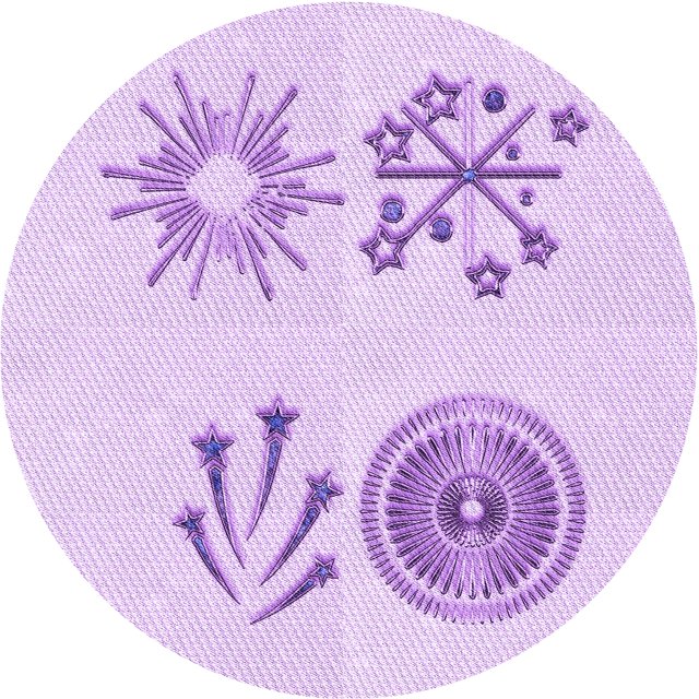 Ahgly Tapis Rond Lavable en Machine Intérieur Transitionnel Heliotrope Violet, 8 Pieds Rond