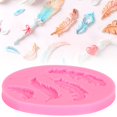 thumbnail image 1 of Cergrey 3pcs Feather Pattern Silicone Molds DIY Chocolate Cake Fondant Backing Mould Tool,Silicone Mold,Cupcake Backing Mould, 1 of 8