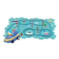 Key Hand Railing Rail Car Building Toys Puzzle Tracks Jigsaw Set Funny Brain Development ...