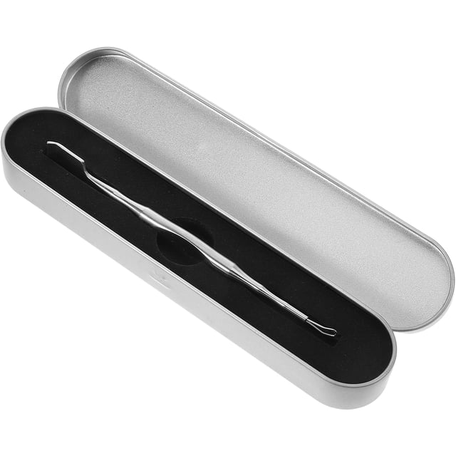KAKOWELY Outils de Maquillage pour Nez et Visage Pelle Nettoyante pour Boutons du Visage en Acier Inoxydable Grattoir à Double Extrémité pour Points Noirs Outil de Préparation de Boutons Outil de Nettoyage de Boutons en Métal Outil Extracteur de Points Noirs