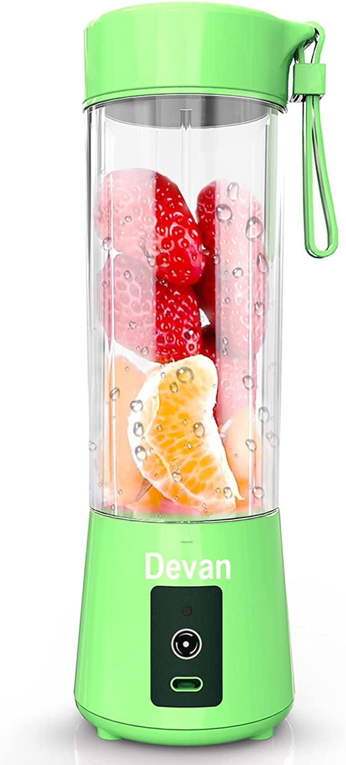PIPETPET Portable Blender, Personal Size Blender for Smoothies and Shakes,USB Rechargeable Mini Blender Fresh Juicer Cup with Stronger Motor Household Fruit Mixer for Kitchen,Home,Travel