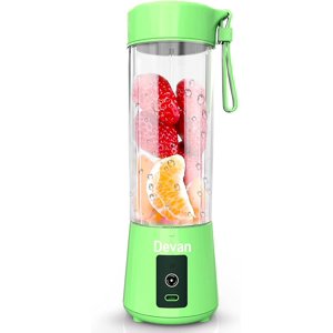 PIPETPET portatif Blender, Taille personnelle Blender pour les Smoothies et Shakes,USB Remboursé Mini Blender Coupe de jus frais avec un mélangeur de fruits plus fort pour la cuisine, la maison, le voyage