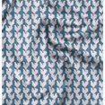 thumbnail image 1 of Soimoi Blue polyester Crepe Fabric Hen Bird Print Sewing Fabric Yard 42 Inch Wide, 1 of 6