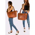 thumbnail image 3 of Madosh Sac à Bandoulière pour Femmes en Cuir Véritable Brun Cabas Sac à Main pour Dames Sac Cabas, 3 of 6