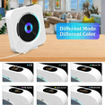 thumbnail image 2 of Qoosea Portable CD Player with Bluetooth, Wall Mountable CD Music Player, Home Audio Boombox with Remote Control Built-in Hifi Speakers MP3 Headphone Jack Aux Input Output, 2 of 8