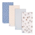 thumbnail image 1 of Gerber 4PK Flannel Rreceiving Blankets Bears, 1 of 4