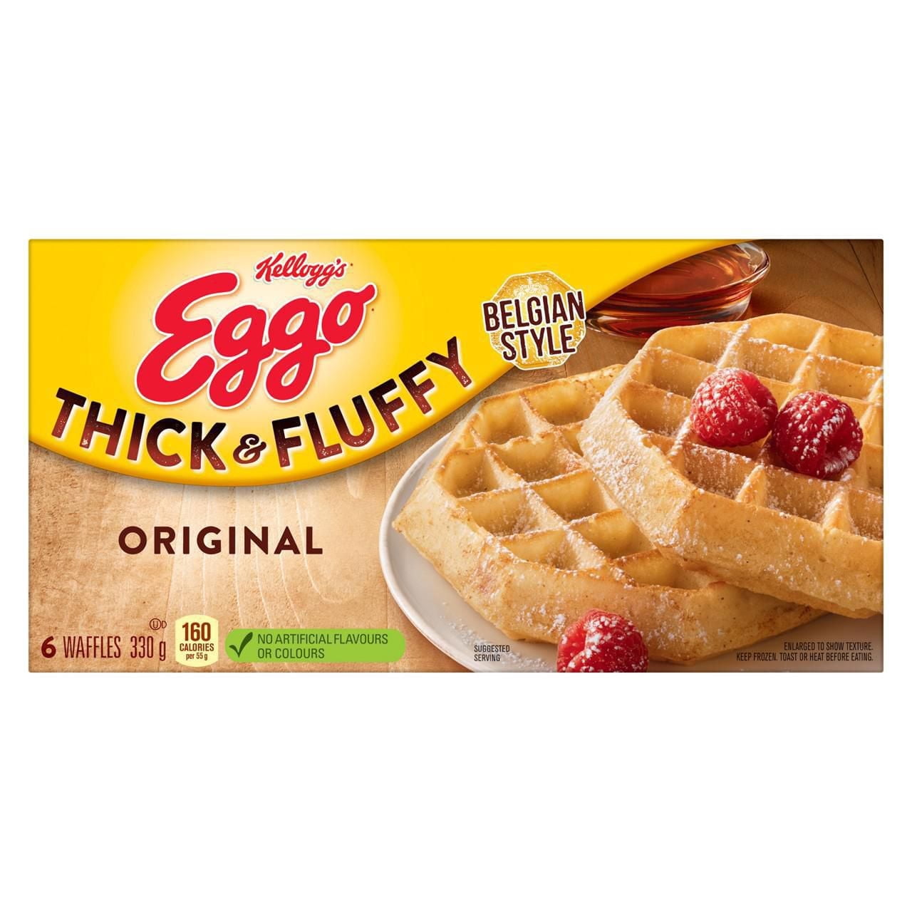 Gaufres belges EGGO* Moelleuses et plus épaisses Originale, 330g (6  gaufres) 330 g