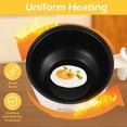 thumbnail image 4 of PENGXIANG Electric Hot Pot with Steamer 55oz Non-stick Mini Electric Cooker 2 Speed Electric Noodles Pot with Over Heating Boil Dry Protection for Noodles Cooking, 4 of 9