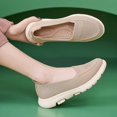 thumbnail image 4 of Orthopedic Slip on Walking Shoes for Women Spring Fall Lightweight Breathable Arch Support Platform Wedges Non Slip Work Loafers, 4 of 6
