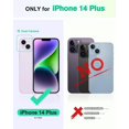thumbnail image 2 of Case Wallet for iPhone 14 Plus, [RFID ing] PU Leather Stand Folio Cover with 4 Slots [TPU Protective, 2 of 5