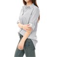 thumbnail image 2 of INSPIRE CHIC Chemise à Col à Revers pour Femme, Boutonnée, Manches Longues Retroussables, 2 of 5