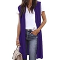 thumbnail image 1 of Cardigan Kimono Léger Sans Manches à devant Ouvert avec Poches pour Femme, Décontracté, 1 of 6
