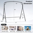 thumbnail image 2 of Gymax Support de Balançoire de Porche en Métal, Cadre de Balançoire Suspendu Robuste pour Intérieur et Extérieur, 2 of 10