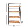thumbnail image 2 of Jessar - 4-Tier Bookcase/Shelf, 23.6"x11.8"x49.2", From the Adrien Collection, Brown, 2 of 3