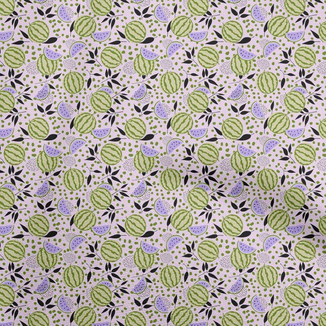 oneOone Polyester Spandex Light Pink Fabric Watermelon Sewing Craft Projects Fabric Prints By Yard 56 Inch Wide