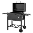 thumbnail image 1 of Outsunny Charcoal Smoker, BBQ with Adjustable Charcoal Height, Black, 1 of 10