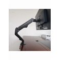 thumbnail image 2 of Adjustable 17-32 Inch Monitor Stand with Height Elevation & 360° Rotation (Portrait/Landscape), Heavy-Duty 2-9KG Load Capacity, Vertical Computer Screen Mount - Black, 2 of 5