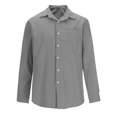 thumbnail image 3 of Birdeem Chemise Décontractée Mode Homme Couleur Unie Boutons Poches Manches Longues Col Rabattu, 3 of 5