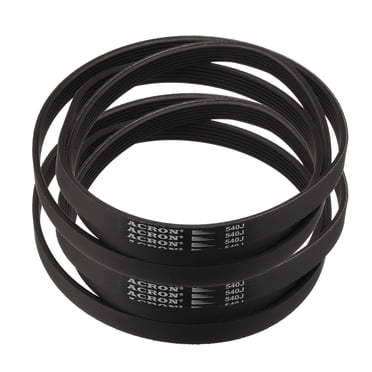 Lot de 2 540J6 PJ Ceinture à Nervures en V 6 Baleines Longueur 54 Pouces x Largeur 0,55 Pouces x Hauteur 0,14 Pouces, Ceinture Micro en V en Caoutchouc EPDM