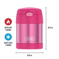 thumbnail image 2 of THERMOS FUNTAINER Pot Alimentaire pour Enfants de 10 Onces en Acier Inoxydable, Isolé sous Vide, avec Cuillère Pliante, Rose, 2 of 8