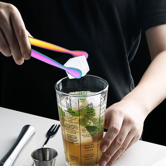 Pinces Mini en Acier Inoxydable de 4,33 Po pour Servir des Aliments, des Planches de Charcuterie, des Desserts et des Glaçons