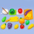 thumbnail image 1 of Big Save,HWRETIE Children's House Simulation Fruit Cutting Toy Kitchen Food Vegetables Can Be Cut 21 Sets, 1 of 8