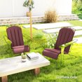 thumbnail image 2 of Outsunny Coussin de Chaise Adirondack 2 Pcs, Coussins de Chaise de Patio, Rouge Vin, 2 of 10