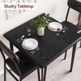 thumbnail image 4 of Small Dining Table Set for 2, Space Saving 3 Piece Square Dining Set for Small Apartments and Home Offices, Small Kitchen Table and Chairs Set, Furniture Set Dinette，Table with 2 Chairs, 4 of 9