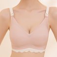 thumbnail image 4 of LSLJS Pregnant Women's Plain Color Bra Nursing Bras, 4 of 5