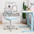 thumbnail image 2 of Costway Auto Lock Kids Mesh Chair with Armrests Height Adjustable 360-Degree Swivel Blue, 2 of 10