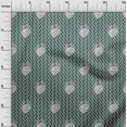thumbnail image 3 of oneOone Tissu Flex Coton Vert Sarcelle Foncé Tissu Abstrait pour Robe Tissu Imprimé au Mètre 40 Pouces de Large, 3 of 5