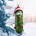 thumbnail image 5 of Amzcrzy Acrylic Cucumber Pendant Multi Functional Acrylic Decorative Christmas Tree Pendant Cute Mini Cucumber Christmas Pendant Holiday Decorations Hanging Decor Garden Decorations, 5 of 5