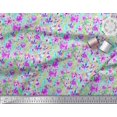 thumbnail image 2 of Soimoi Polyester Crepe Fabric Flower Watercolor Fabric Prints by Yard 52 Inch Wide, 2 of 3