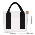 thumbnail image 1 of Agiferg Sac en Toile Mode Sac Fourre-Tout Sac de Rangement Sac à Main à Multiples Poches Sac à Poignée, 1 of 1