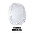 thumbnail image 3 of Drap-housse Uni Lavé Pièce Protège-Matelas Anti-Cendre Housse de Protection Drap Housse, 3 of 6