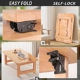thumbnail image 1 of Folding Table Bracket | Self-Locking Hinge Hardware with Screws for Heavy Duty Table Legs, Workbench, Cabinet, and Furniture Support | Locking Extension Support for DIY Projects and Home Use, 1 of 6