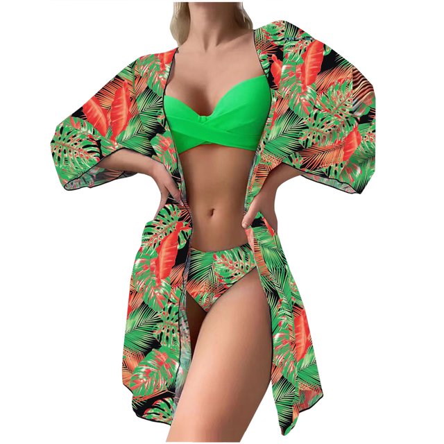 Birdeem Fashionista Lady Sexy Containing Chest Pad Print Bikini Set Two Piece Swimsuit