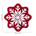 thumbnail image 3 of UsRHHA Snowflake Christmas Rugs, Red White Shaped Floor Mat for Living Bedroom, Holiday Kitchen Bath Decor, 3 of 6
