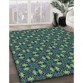 thumbnail image 3 of Ahgly Tapis Rectangulaire Lavable en Machine Intérieur Transitionnel Moyen Vert Mer, 3 Pieds x 5 Pieds, 3 of 7
